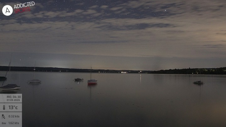 Archiv Foto Webcam Herrsching: Ammersee