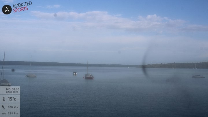 Archiv Foto Webcam Herrsching: Ammersee