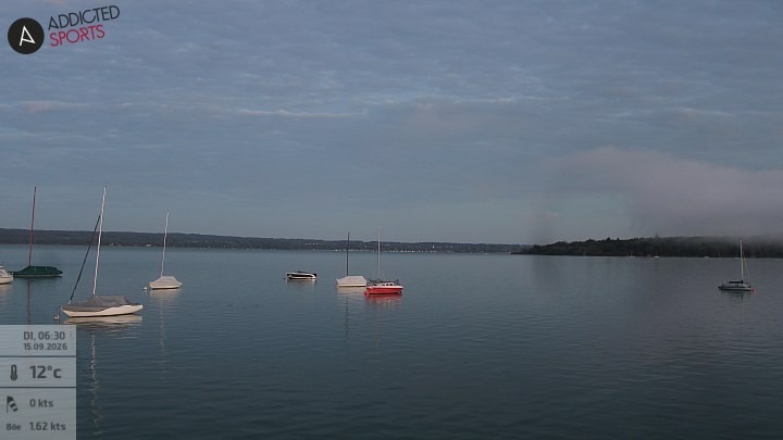 Archiv Foto Webcam Herrsching: Ammersee