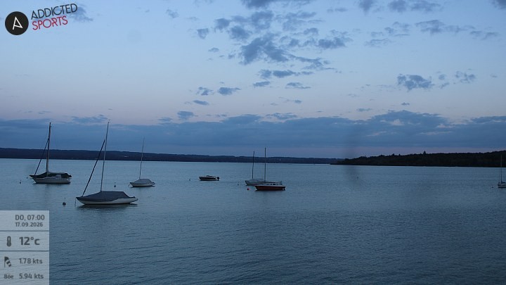 Archiv Foto Webcam Herrsching: Ammersee