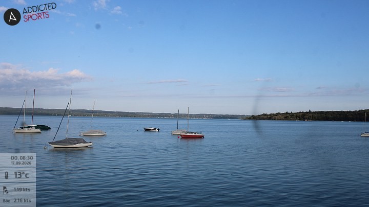 Archiv Foto Webcam Herrsching: Ammersee