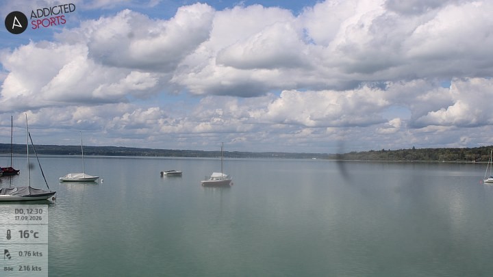 Archiv Foto Webcam Herrsching: Ammersee