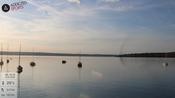 Archiv Foto Webcam Herrsching: Ammersee