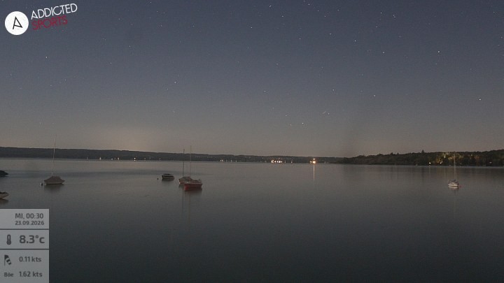 Archiv Foto Webcam Herrsching: Ammersee