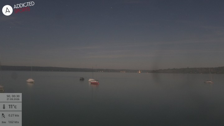 Archiv Foto Webcam Herrsching: Ammersee