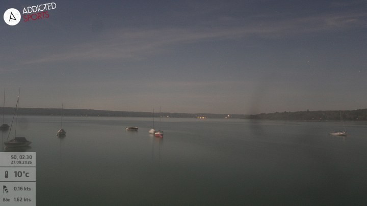 Archiv Foto Webcam Herrsching: Ammersee