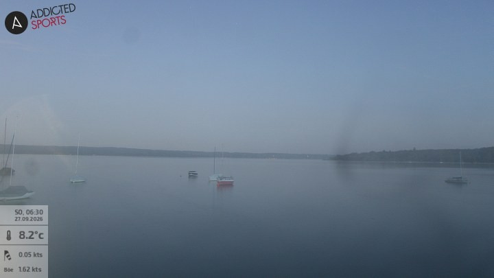 Archiv Foto Webcam Herrsching: Ammersee