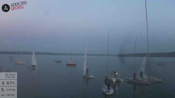 Archiv Foto Webcam Herrsching: Ammersee