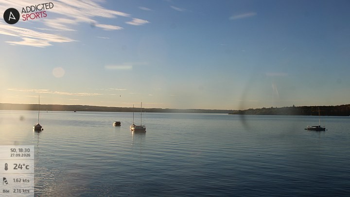 Archiv Foto Webcam Herrsching: Ammersee