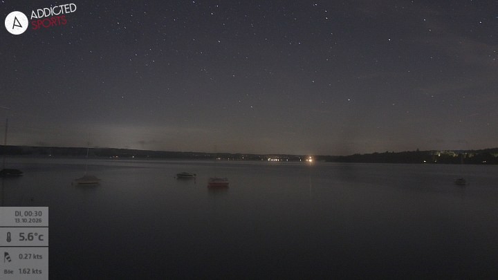 Archiv Foto Webcam Herrsching: Ammersee