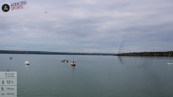 Archiv Foto Webcam Herrsching: Ammersee