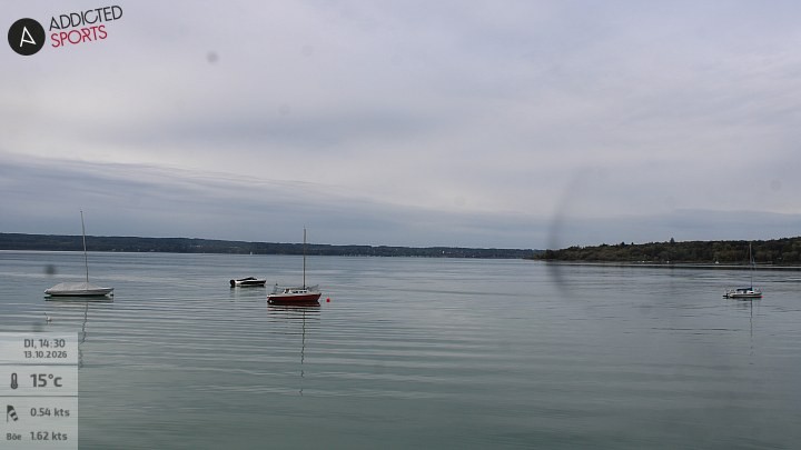 Archiv Foto Webcam Herrsching: Ammersee