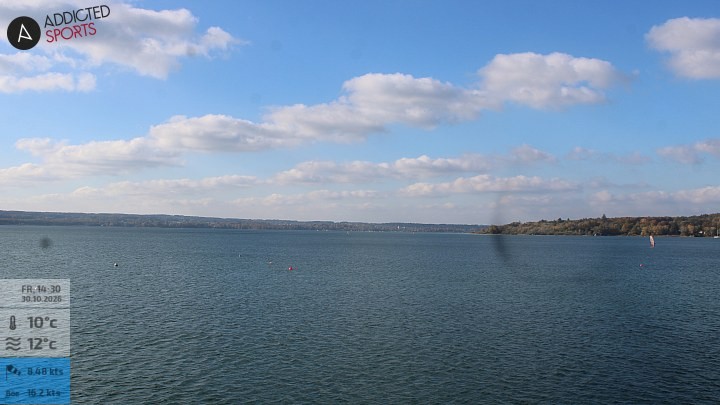 Archiv Foto Webcam Herrsching: Ammersee