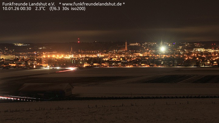 Archiv Foto Webcam Blick auf Landshut in Niederbayern
