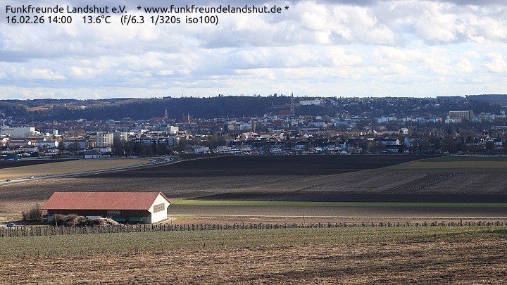 Archiv Foto Webcam Blick auf Landshut in Niederbayern