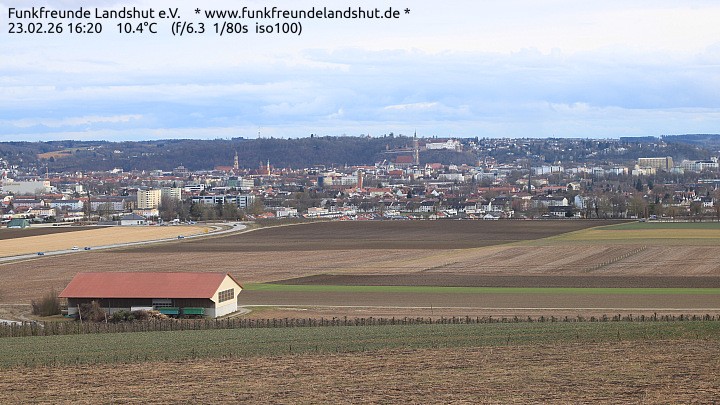 Archiv Foto Webcam Blick auf Landshut in Niederbayern