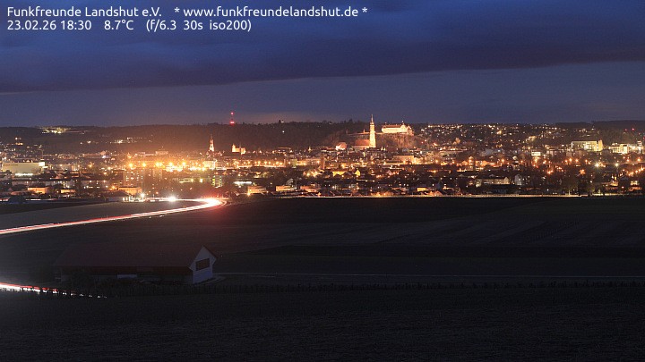 Archiv Foto Webcam Blick auf Landshut in Niederbayern