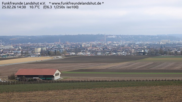 Archiv Foto Webcam Blick auf Landshut in Niederbayern
