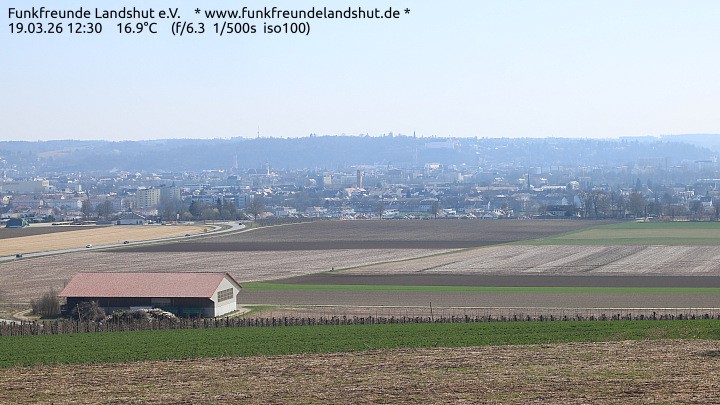 Archiv Foto Webcam Blick auf Landshut in Niederbayern