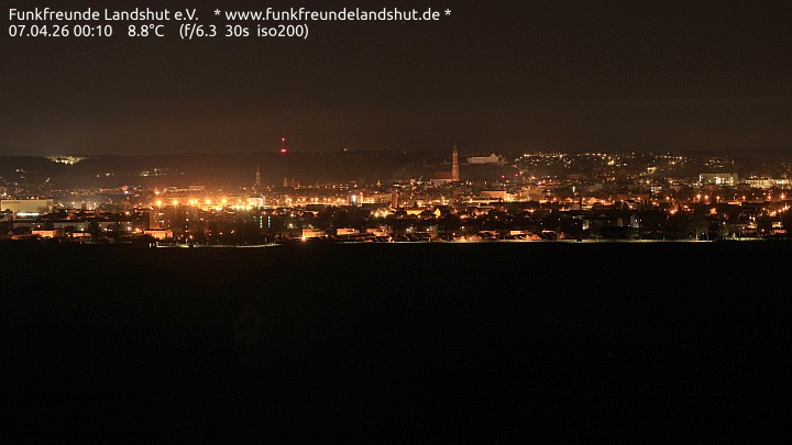 Archiv Foto Webcam Blick auf Landshut in Niederbayern