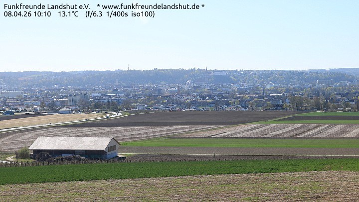 Archiv Foto Webcam Blick auf Landshut in Niederbayern