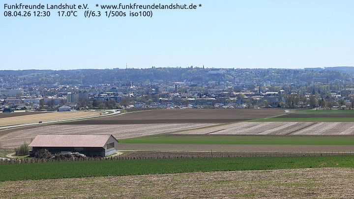Archiv Foto Webcam Blick auf Landshut in Niederbayern