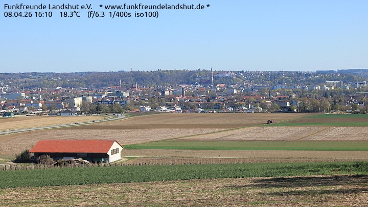 Archiv Foto Webcam Blick auf Landshut in Niederbayern