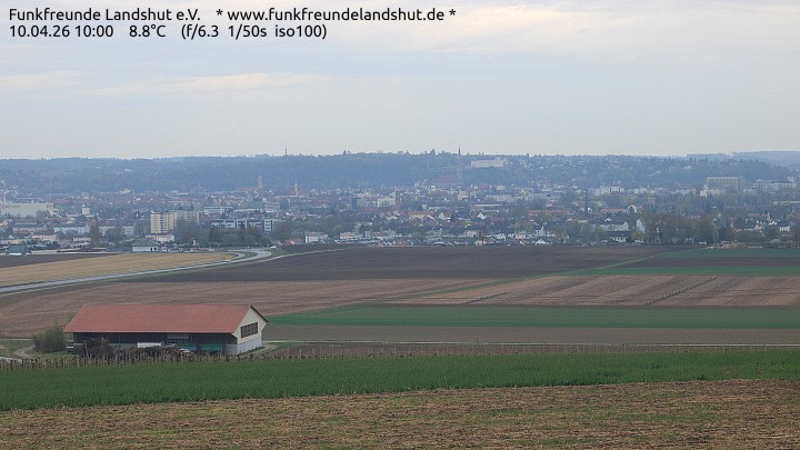 Archiv Foto Webcam Blick auf Landshut in Niederbayern
