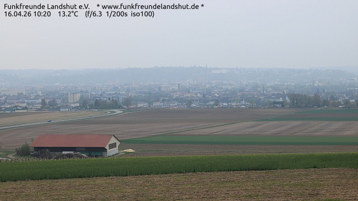 Archiv Foto Webcam Blick auf Landshut in Niederbayern