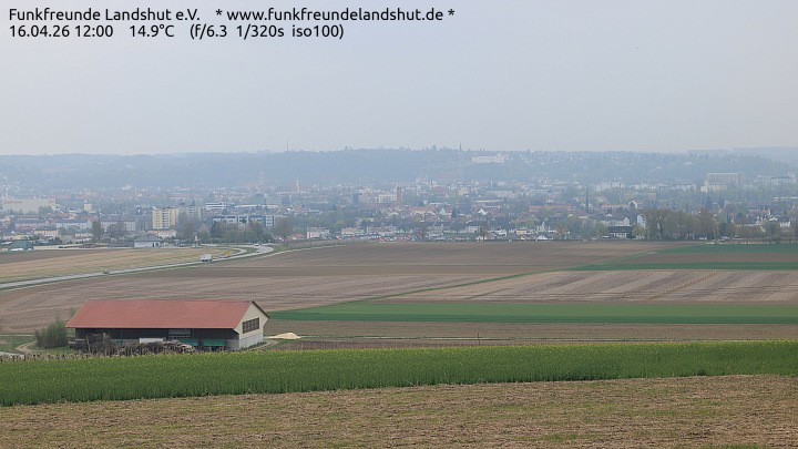 Archiv Foto Webcam Blick auf Landshut in Niederbayern