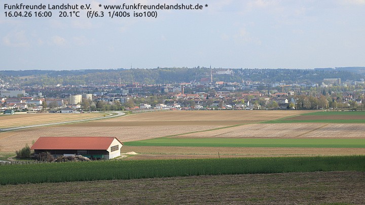 Archiv Foto Webcam Blick auf Landshut in Niederbayern