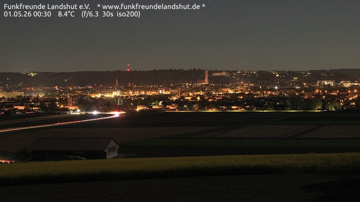Archiv Foto Webcam Blick auf Landshut in Niederbayern
