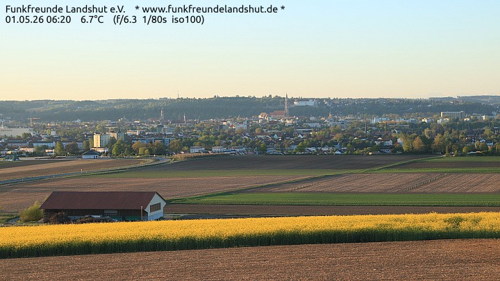 Archiv Foto Webcam Blick auf Landshut in Niederbayern