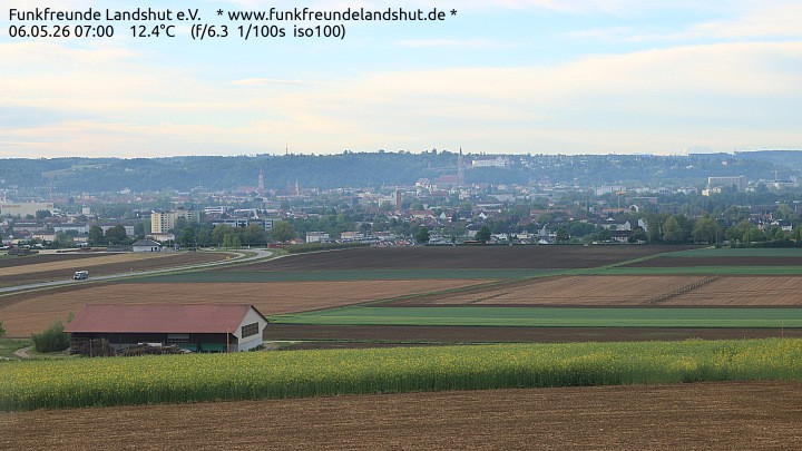 Archiv Foto Webcam Blick auf Landshut in Niederbayern