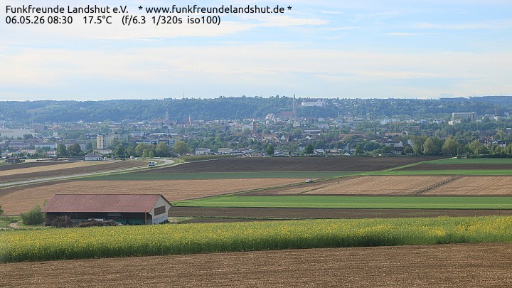 Archiv Foto Webcam Blick auf Landshut in Niederbayern