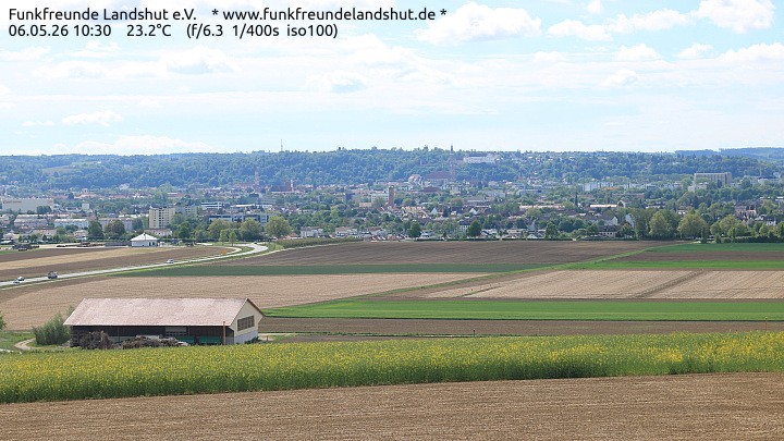 Archiv Foto Webcam Blick auf Landshut in Niederbayern