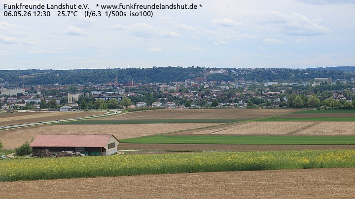 Archiv Foto Webcam Blick auf Landshut in Niederbayern