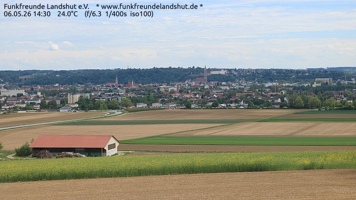 Archiv Foto Webcam Blick auf Landshut in Niederbayern