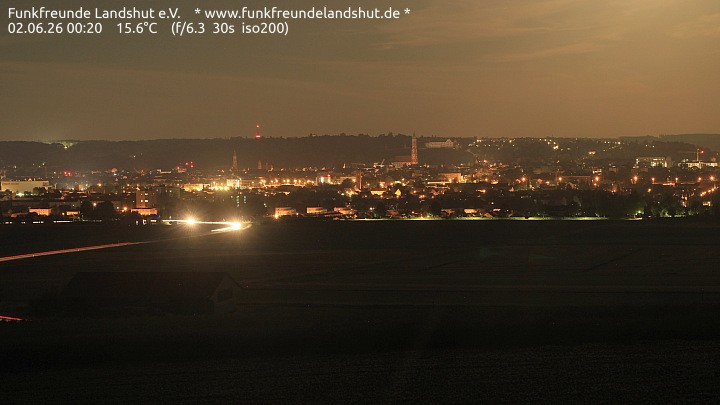 Archiv Foto Webcam Blick auf Landshut in Niederbayern