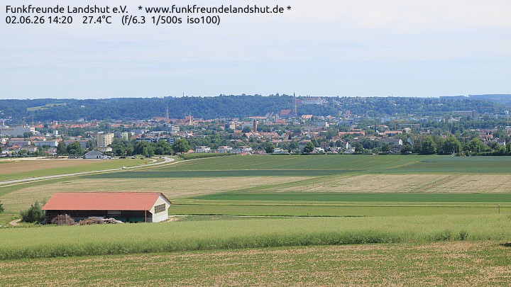 Archiv Foto Webcam Blick auf Landshut in Niederbayern