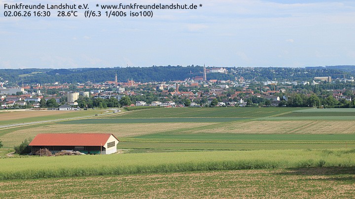 Archiv Foto Webcam Blick auf Landshut in Niederbayern