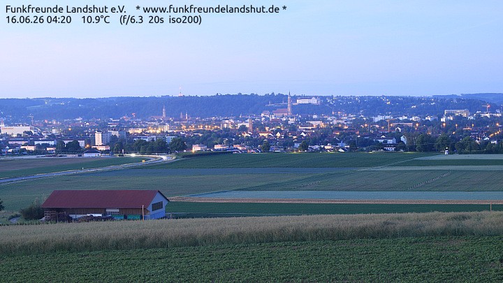 Archiv Foto Webcam Blick auf Landshut in Niederbayern