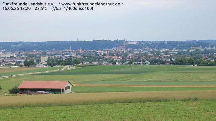 Archiv Foto Webcam Blick auf Landshut in Niederbayern