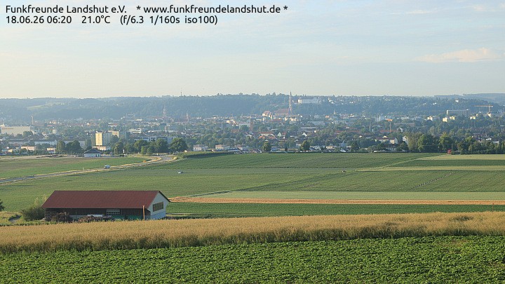 Archiv Foto Webcam Blick auf Landshut in Niederbayern