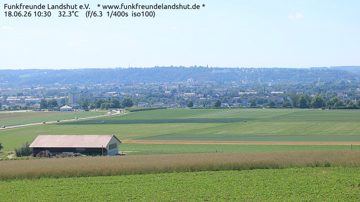 Archiv Foto Webcam Blick auf Landshut in Niederbayern