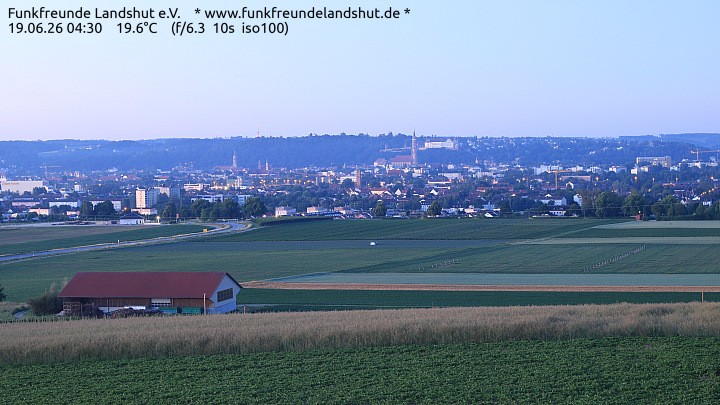 Archiv Foto Webcam Blick auf Landshut in Niederbayern