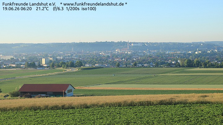 Archiv Foto Webcam Blick auf Landshut in Niederbayern