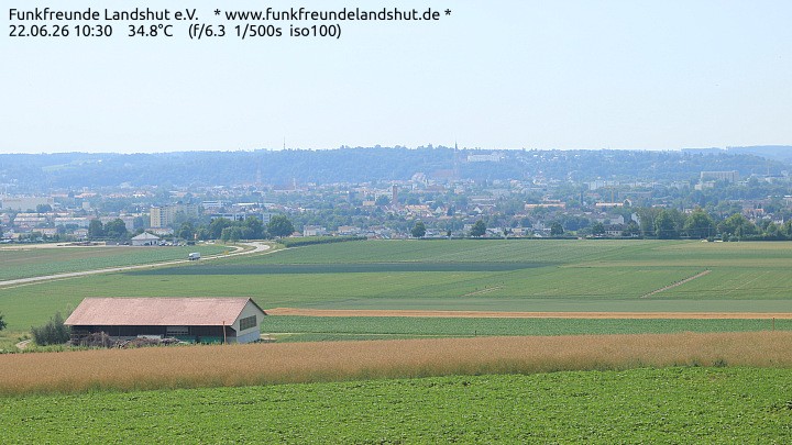 Archiv Foto Webcam Blick auf Landshut in Niederbayern