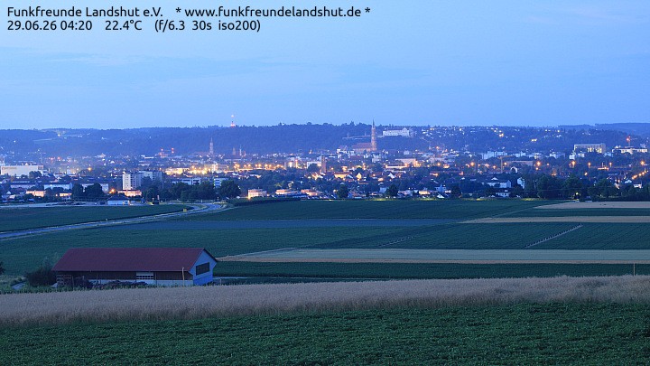 Archiv Foto Webcam Blick auf Landshut in Niederbayern