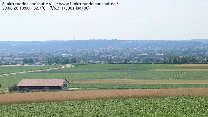 Archiv Foto Webcam Blick auf Landshut in Niederbayern